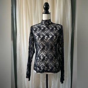 Moda International Lace Long-sleeve top